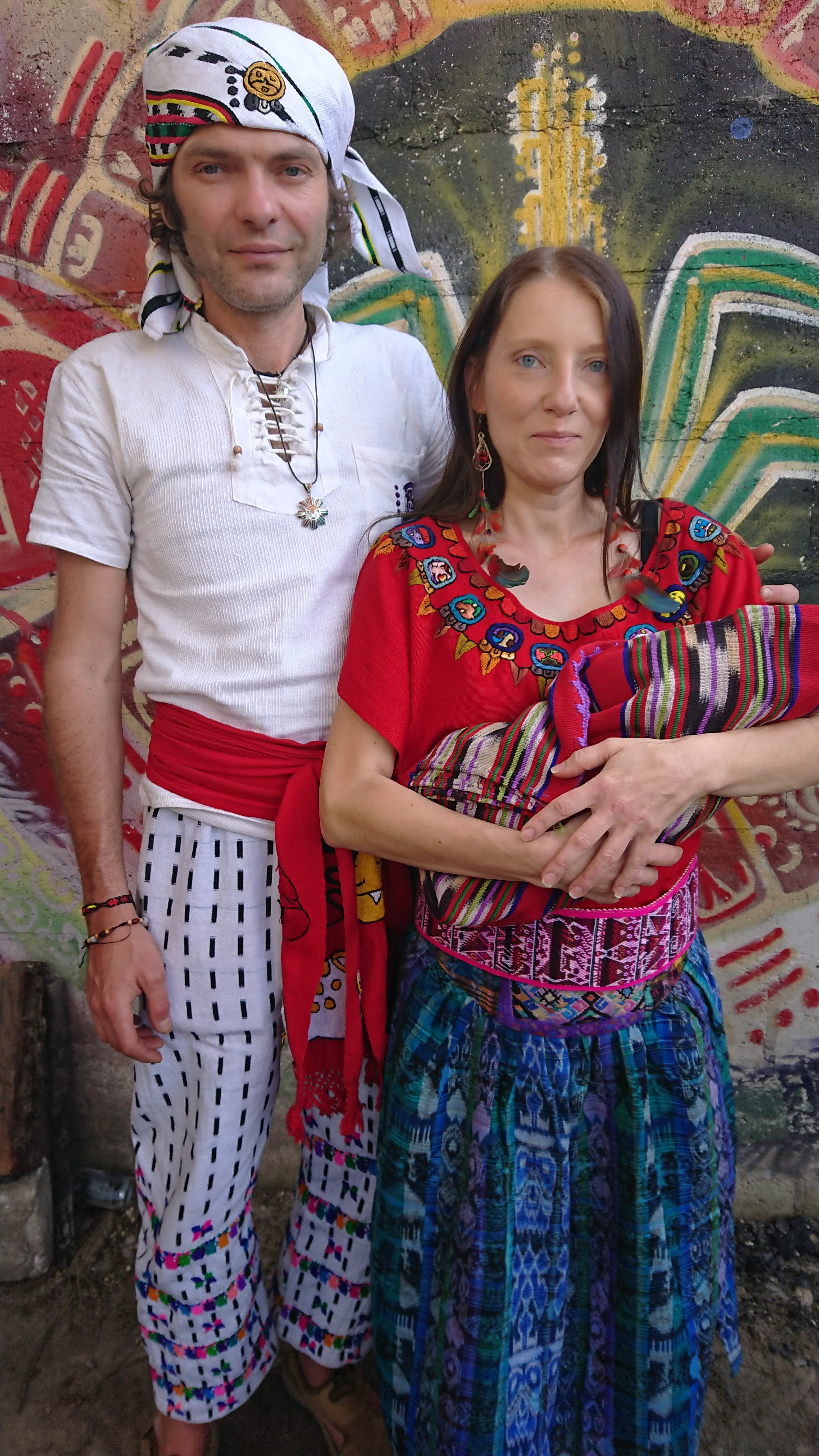 Ilona i Robert z córeczką. Gwatemala 2019